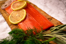 Load image into Gallery viewer, 10 lb. Box of 8 oz. Wild Alaskan Mix Salmon Portions