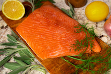 Load image into Gallery viewer, 10 lb. Box of 8 oz. Wild Alaskan Coho Salmon Portions